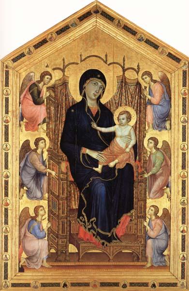 Duccio di Buoninsegna Madonna and Child Enthroned with Six Angels China oil painting art